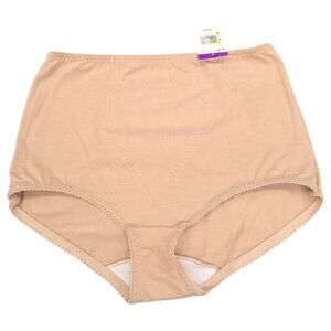 NWT Bali Womens 2XL Beige Tummy Solutions Brief Panty 8037 Seamless Style DFX037